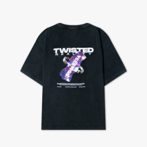 Twisted Reality Tee Black Washed